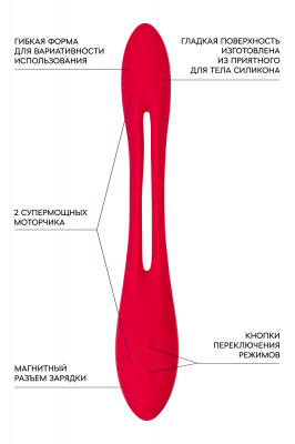 Многофункциональный вибратор для пар Satisfyer Elastic Joy, красный арт. 4007595