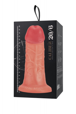 Фаллоимитатор реалистичный, RealStick CALIBER, 20 см, Ø6 арт. 983016