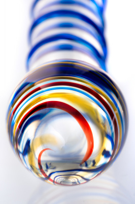 Нереалистичный фаллоимитатор Sexus Glass, стекло, прозрачный, 18 см арт. 912069