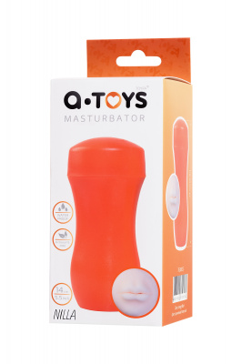 Мастурбатор TOYFA A-Toys, рот, оранжевый/телесный, 14 см арт. 763005