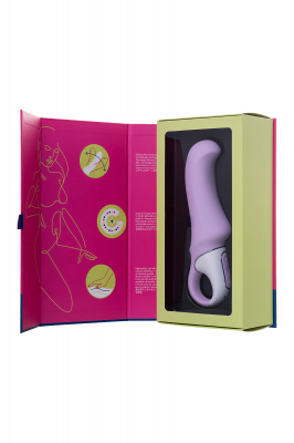 Нереалистичный вибратор Satisfyer Vibes Charming Smile, силикон, фиолетовый, 18,7 см. арт. EE73-827-1017