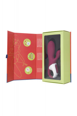 Вибратор Satisfyer Hot Bunny с клиторальным стимулятором, красный арт. 4001678