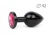 BLACK PLUG LARGE (втулка анальная), L 93 мм D 42 мм, вес 170г, цвет кристалла роз арт. BKL-14