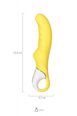 Нереалистичный вибратор Satisfyer Vibes Yummy Sunshine, силикон, желтый, 22,5 см. арт. EE73-879-1017