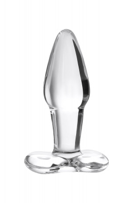Анальная втулка Sexus Glass, стекло, прозрачная, 10,5 см, Ø 3,5 см арт. 912131