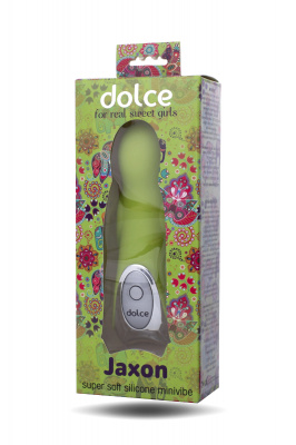 Вибратор TOYFA Dolce Jaxon, силикон, зеленый, 12,5см арт. 591004