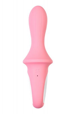 Нереалистичный вибратор Satisfyer Air Pump Booty 5, силикон, розовый, 15 см. арт. J2018-265