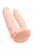 Фаллоимитатор для двойного проникновения RealStick Silicone Armie H, сайлекспан, телесный, 19 см арт. 9420014