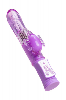 Вибратор с клиторальным стимулятором TOYFA A-Toys High-Tech fantasy, TPE, фиолетовый, 22,4 см арт. 761032