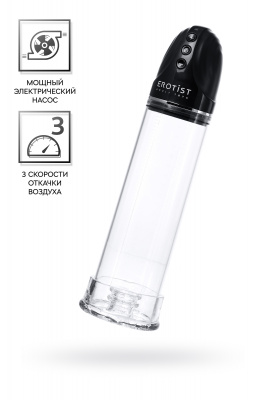 Помпа для пениса Erotist Man up pump, ABS пластик, прозрачная, 30 см арт. 548001