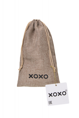 Мешочек XOXO, текстиль, коричневый, 24,5*14 см арт. 253001