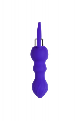 Анальная втулка ToDo by Toyfa Curvy, силикон, фиолетовая, 14 см, Ø 3,2 см арт. 358009
