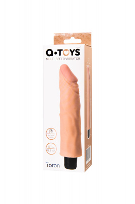 Реалистичный вибратор TOYFA  A-Toys Toron, TPE, телесный, 21 см арт. 761050