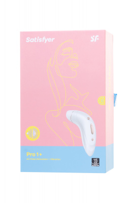 Стимулятор клитора Satisfyer Pro Plus Vibration, ABS пластик, белый, 19см арт. J2018-16