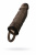 Насадка Toyfa XLover, для увеличения размера с кольцом, TPE, черная, 14,5 см арт. 748036