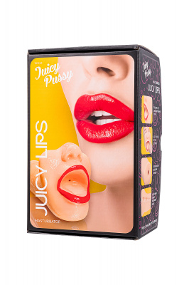 Мастурбатор реалистичный  TOYFA Juicy Pussy Juicy Lips, рот, TPR, телесный, 12,6 см арт. 893005