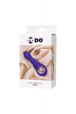 Анальная втулка ToDo by Toyfa Curvy, силикон, фиолетовая, 14 см, Ø 3,2 см арт. 358009