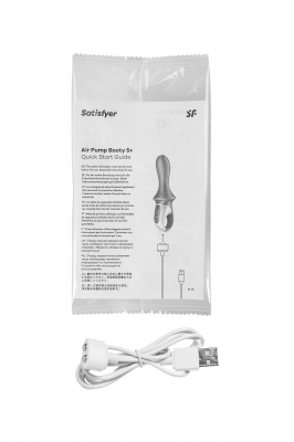 Нереалистичный вибратор Satisfyer Air Pump Booty 5, силикон, розовый, 15 см. арт. J2018-265