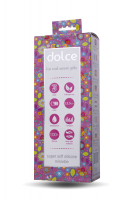 Вибратор TOYFA Dolce Jaden, силикон, розовый, 12,5см арт. 591006