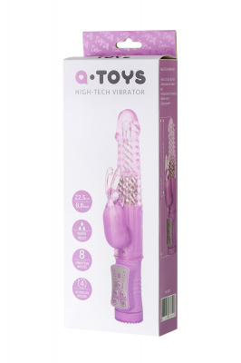 Вибратор с клиторальным стимулятором TOYFA A-Toys  High-Tech fantasy, TPE, Фиолетовый, 22,5 см арт. 