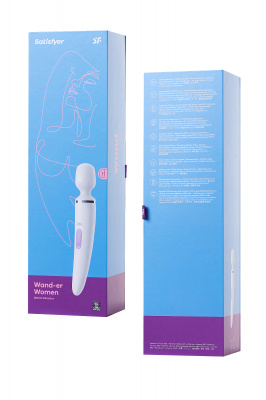 Нереалистичный вибратор Satisfyer Woman Wand, ABS пластик, белый, 34 см. арт. J2018-47-2