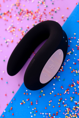 Многофункциональный стимулятор для пар Satisfyer Partner Double Joy, Силикон, Черный, 18 см арт. J2008-16-1