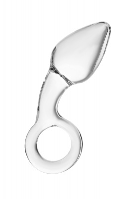 Анальная втулка Sexus Glass, стекло, прозрачная, 14,5 см, Ø 4 см арт. 912157