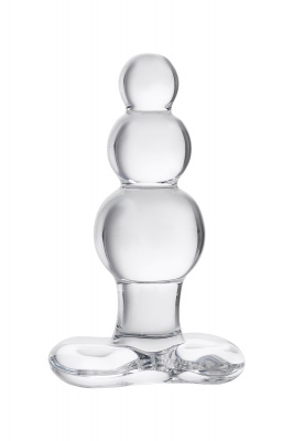 Анальная втулка Sexus Glass, стекло, прозрачная, 10,5 см, Ø 3,5 см арт. 912178