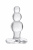 Анальная втулка Sexus Glass, стекло, прозрачная, 10,5 см, Ø 3,5 см арт. 912178