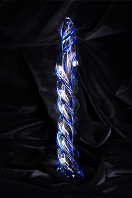 Нереалистичный фаллоимитатор Sexus Glass, стекло, прозрачный, 18,5 см арт. 912002