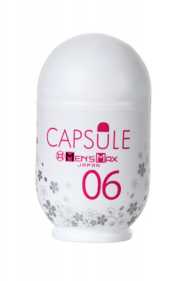 Мастурбатор нереалистичный,  CAPSULE 06, Sakura, MensMax, TPE, белый, 8 см арт. MM-19