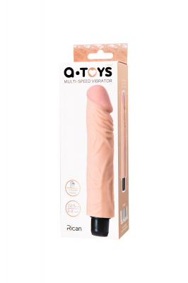Реалистичный вибратор A-Toys by TOYFA Multi-Speed Rican, TPE, телесный, 22,5 см арт. 761049