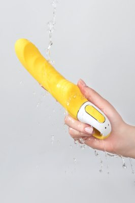 Нереалистичный вибратор Satisfyer Vibes Yummy Sunshine, силикон, желтый, 22,5 см. арт. EE73-879-1017