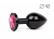 BLACK PLUG LARGE (втулка анальная), L 93 мм D 42 мм, вес 170г, цвет кристалла роз арт. BKL-14
