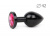 BLACK PLUG LARGE (втулка анальная), L 93 мм D 42 мм, вес 170г, цвет кристалла роз арт. BKL-14