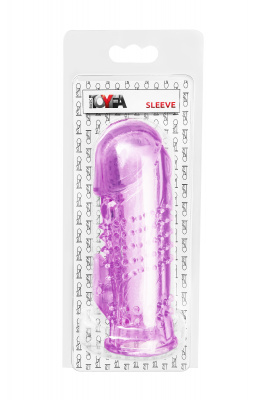Насадка на пенис TOYFA, TPE, фиолетовая, 13 см арт. 818017-4