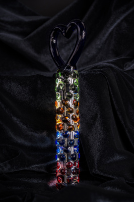 Нереалистичный фаллоимитатор Sexus Glass, стекло, прозрачный, 22,5 см арт. 912017