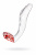 Нереалистичный фаллоимитатор Sexus Glass, стекло, прозрачный, 17,5 см арт. 912039