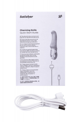 Нереалистичный вибратор Satisfyer Vibes Charming Smile, силикон, фиолетовый, 18,7 см. арт. EE73-827-1017