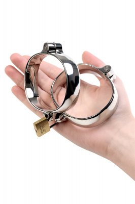 Наручники, TOYFA Metal, серебристые, 6,5Х8 см арт. 717115