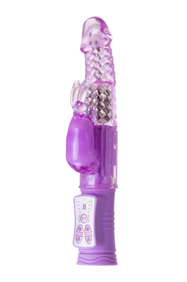 Вибратор с клиторальным стимулятором TOYFA A-Toys  High-Tech fantasy, TPE, Фиолетовый, 22,5 см арт. 