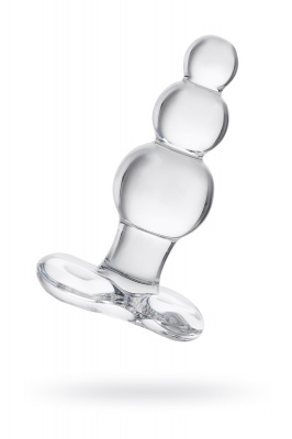 Анальная втулка Sexus Glass, стекло, прозрачная, 10,5 см, Ø 3,5 см арт. 912178