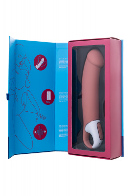 Нереалистичный вибратор Satisfyer Vibes Master, силикон, бежевый, 23,5 см. арт. EE73-862-1017