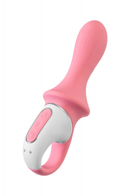 Нереалистичный вибратор Satisfyer Air Pump Booty 5, силикон, розовый, 15 см. арт. J2018-265