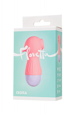 Вакуум-волновой стимулятор Flovetta IXORA, силикон, розовый, 9,8 см арт. 457715