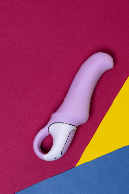 Нереалистичный вибратор Satisfyer Vibes Charming Smile, силикон, фиолетовый, 18,7 см. арт. EE73-827-1017
