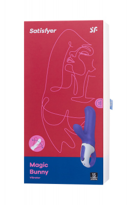 Нереалистичный вибратор Satisfyer Vibes Magic Bunny, силикон, фиолетовый, 17,7 см. арт. EE73-826-1017