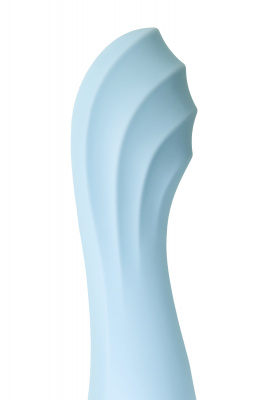 Нереалистичный вибратор Satisfyer Air Pump Vibrator 5, силикон, голубой,  см. арт. J2018-252