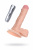 Реалистичный вибратор TOYFA RealStick Nude, PVC, телесный, 7 режимов вибрации, 17 см арт. 581005