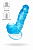 Реалистичный фаллоимитатор A-Toys by TOYFA Indy, TPE, голубой, 15,8 см арт. 762007